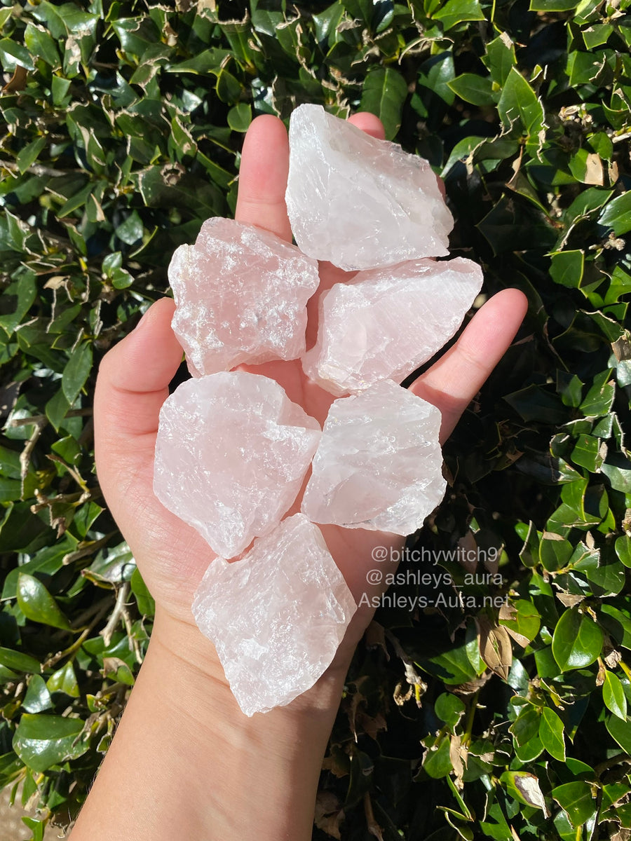 Brazilian Rose Quartz Rough – Ashley's Aura