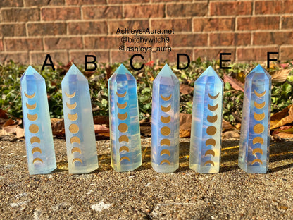 Opalite Moon Phase Towers